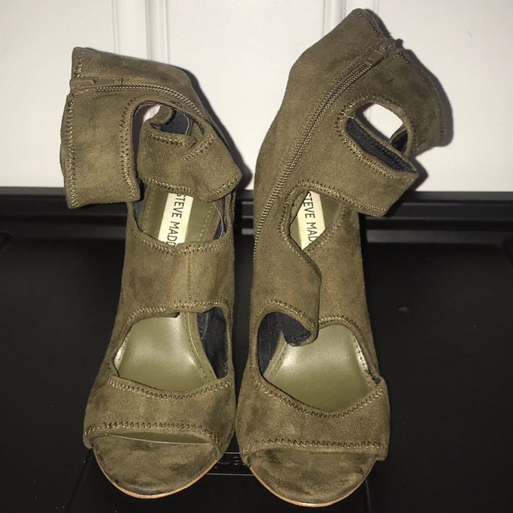 Army Green Steve Madden Heels
